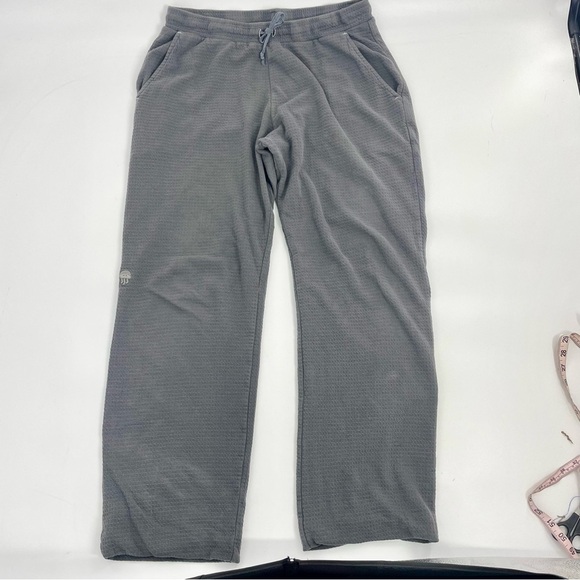 ROBIES Grey 100% Cotton High End Unwind Lounge Pant Waffle Print Athleisure L - Picture 6 of 13